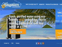 Tablet Screenshot of hawaiiancoolwater.com